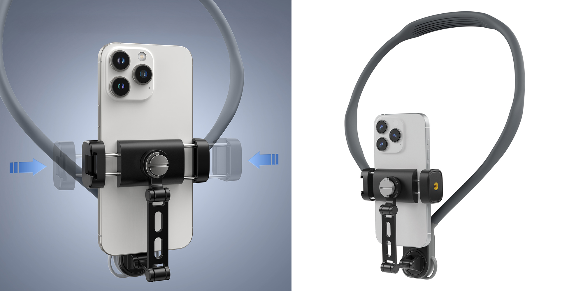 Opaska na szyję Telesin S2-HNB-02 z uchwytem do smartfonów